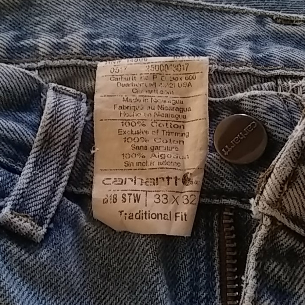 Carhartt B18 traditional fit Jeans